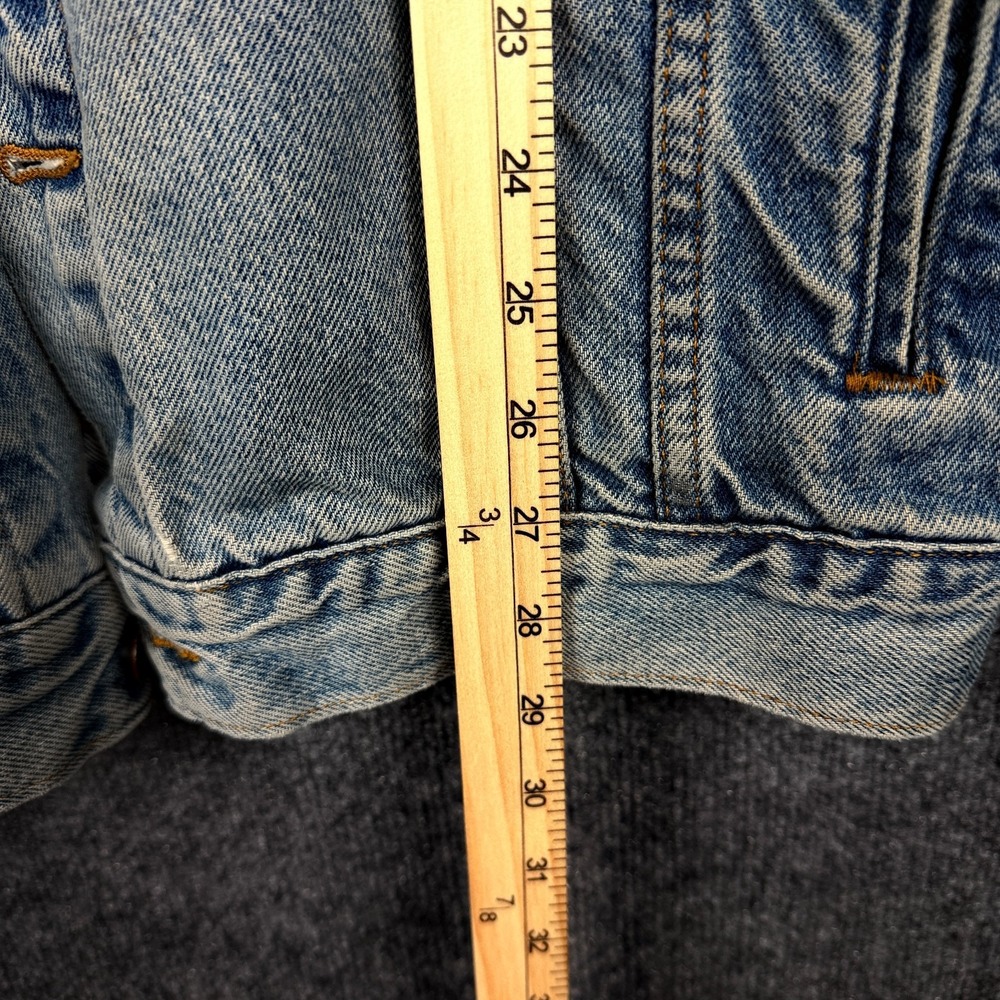 Vintage 90s Levis 70507 0389 Denim Trucker Jacket Mens XL Hand Pockets Light Was - Picture 11 of 13